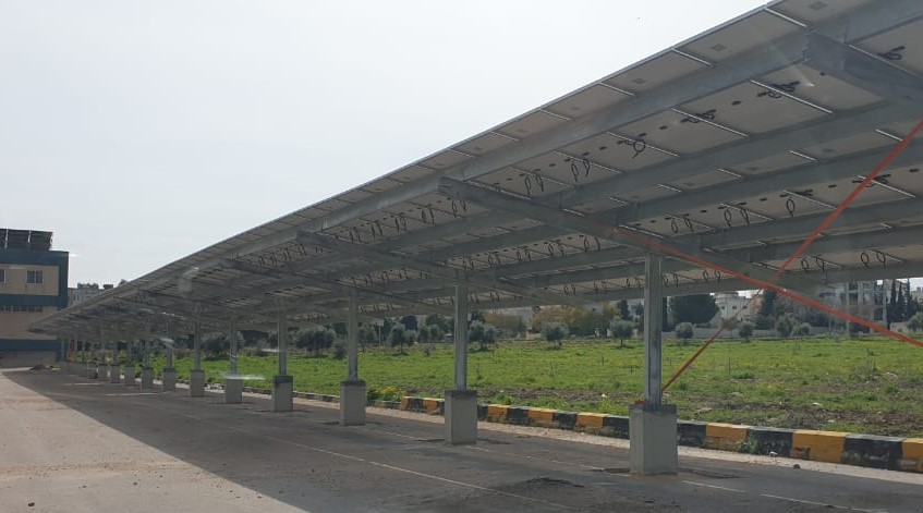 STEEL CANOPY SOLAR PANEL