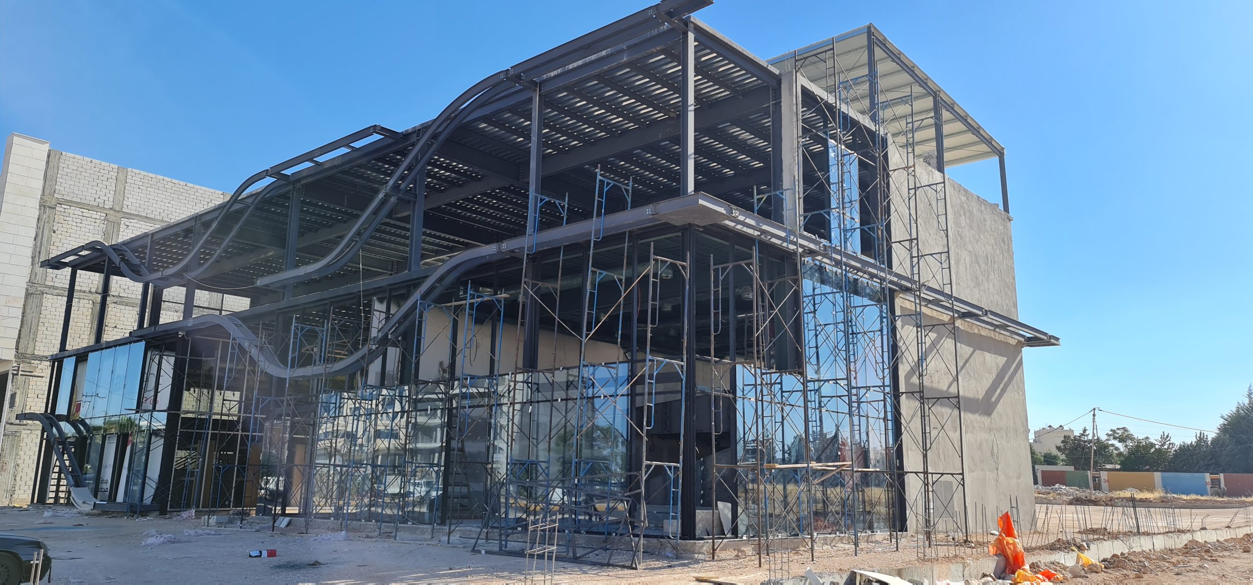 Steel structure for commercial complex